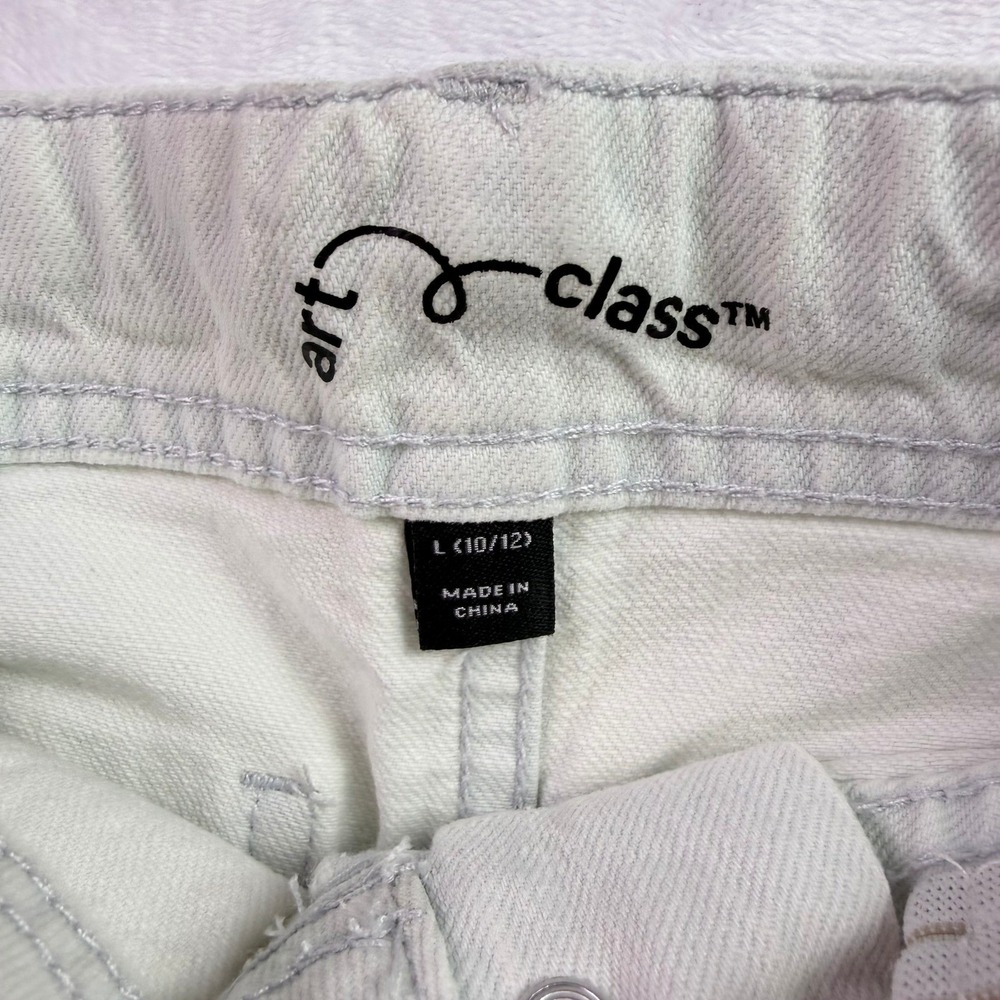 Art Class Kids Bermuda Shorts L 10/12 Super Light Wash Mid Rise Denim New NWT - Picture 3 of 5